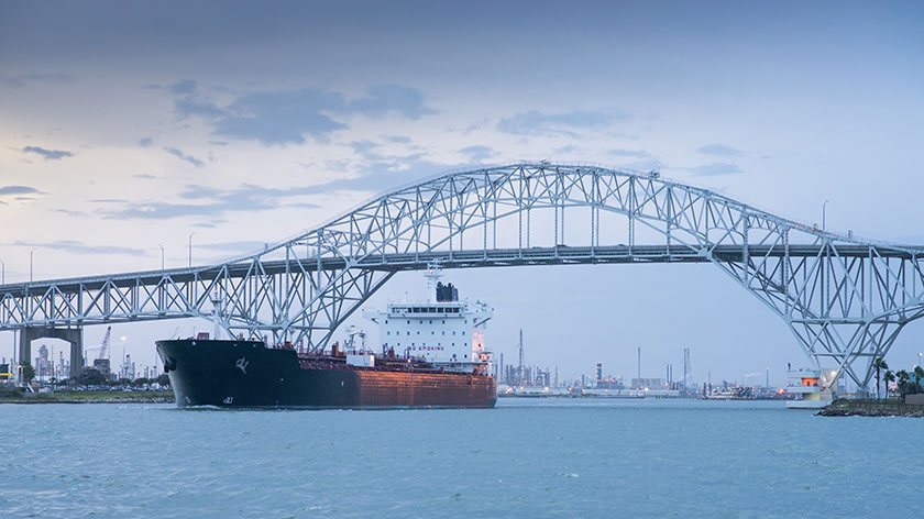 The port of Corpus Christi, Texas